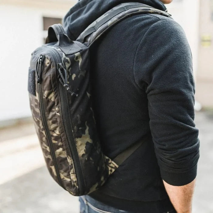 Recycled Firefighter 12 Hour pack in 12 hr mcamblk. Streamlined design handles half-day missions without bulk.