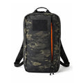 12 Hour Plus Backpack 500D in MCAMBLACK Multicam. 24L USA-made EDC pack by Recycled Firefighter in 500D Cordura with dual clamshell access.