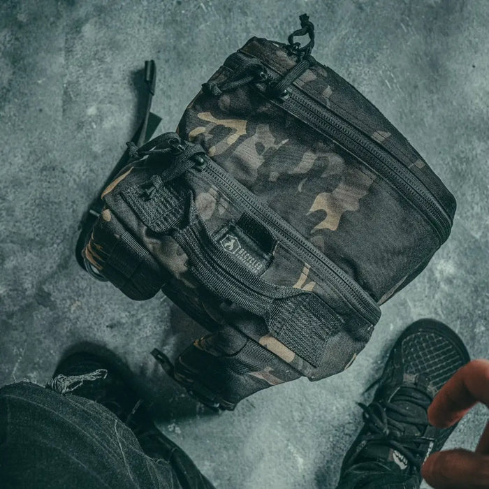12 Hour Plus Backpack 500D dual clamshell access. 24L EDC pack by Recycled Firefighter.