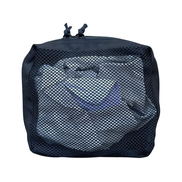 Mesh 12Hr Pouches with zipper detail — heavy-duty zippers and mesh front panel for tactical gear organization.