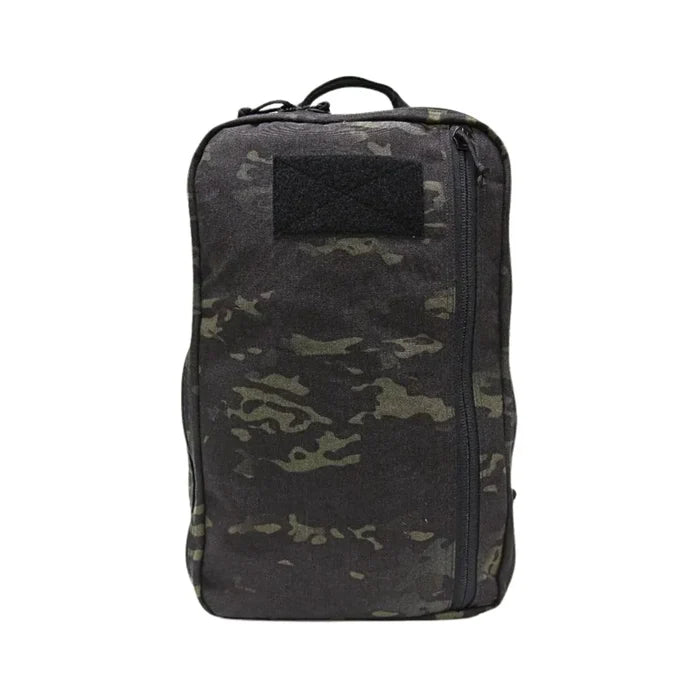 The 24 Hour Backpack 500D in MCAMBLK from Recycled Firefighter. Professional-grade quality for everyday tactical use and operations.