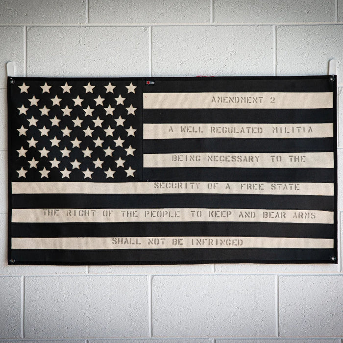The American Flag Combat Boot Leather Second Amendment in American Flag - Combat Boot Leather - Second Amendment from Recycled Firefighter. Professional-grade quality for everyday tactical use and operations.