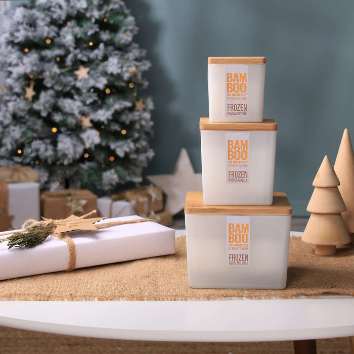 BAMBOO Candle Centrepiece Candle Frozen Woodland Walk 320g - Additional 2