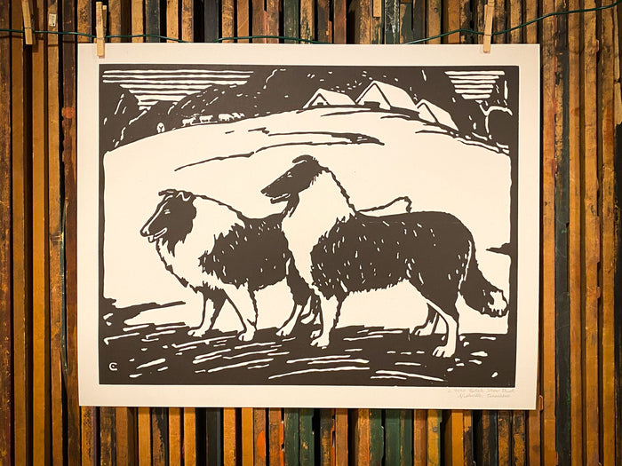 Barnyard Collies Print