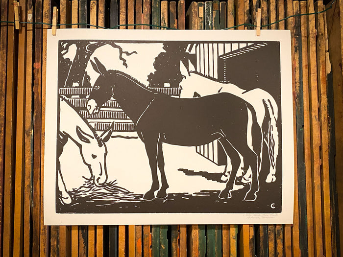 Barnyard Mule Print