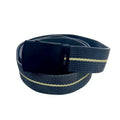 Bunker Gear EDC Belt in Charcoal and Coyote, 1.5 inch wide authentic firefighter turnout coat shoulder strap with friction buckle — Recycled Firefighter