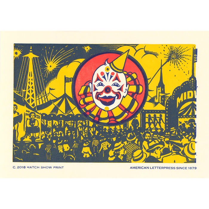 Clown Window Card Poster