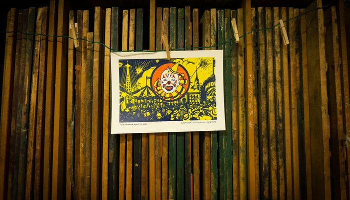 Clown Window Card Poster