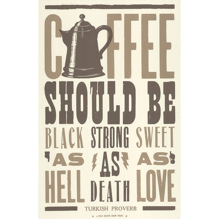 Coffee Proverb Poster