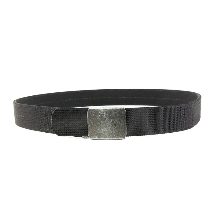 black Double Layer EDC Belt from Recycled Firefighter. Professional tactical construction for everyday operations.