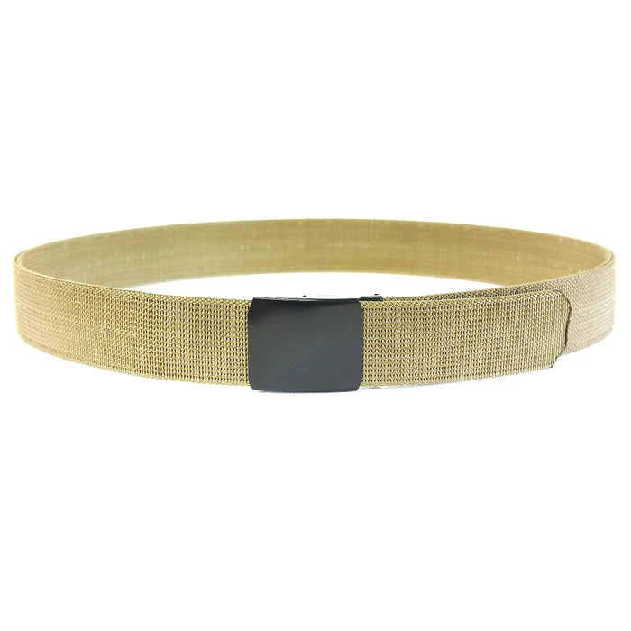 The Double Layer EDC Belt in coyote by Recycled Firefighter. Tactical design meets professional durability standards.
