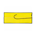 A heavy-duty Drop Zone Mat HD Attack Hose Edition made from repurposed yellow fire hose provides a durable, oil-resistant work surface for firearm maintenance and gear organization.