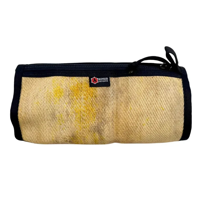 Fire Hose Dopp Kit in calico by Recycled Firefighter. Durable professional gear for tactical applications.