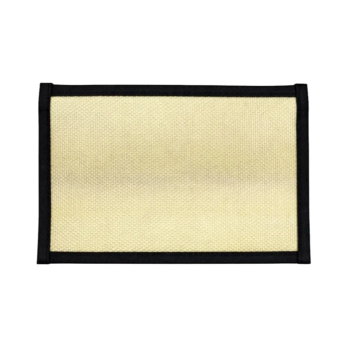Recycled Firefighter's light yellow & black Flat EDC Pouch Firehose. Quality tactical gear built for demanding professional use.