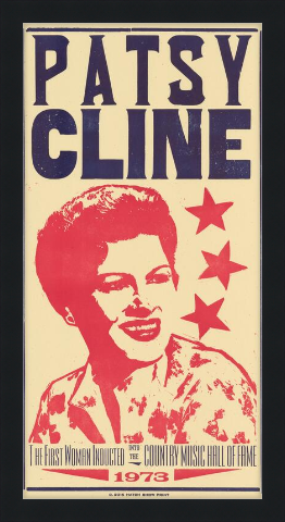 Framed Patsy Cline Poster