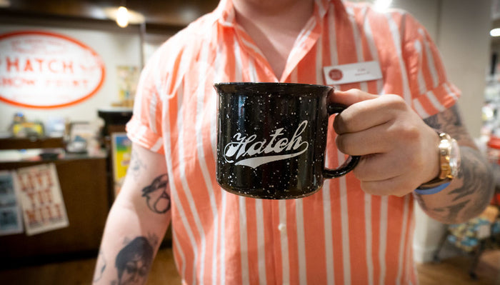 Hatch Script Campfire Mug