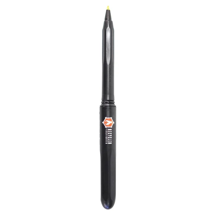 Recycled Firefighter's black Pokka Pen. Quality tactical gear built for demanding professional use.