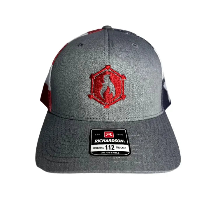 Recycled Firefighter Logo Hat by Recycled Firefighter - Grey-American-Flag. Reliable tactical gear for professional daily operations.