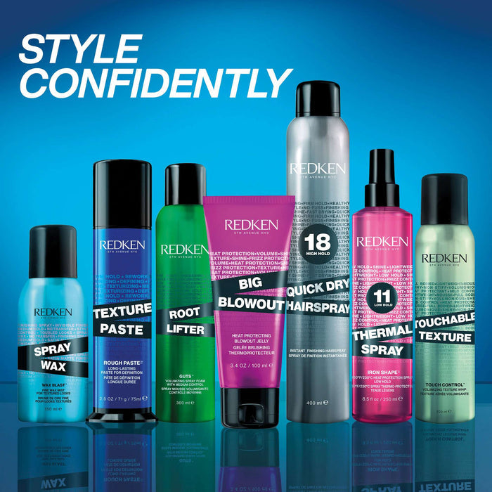 Redken Styling Texture Paste, Styling Paste for High Texture, All-Day Re-Workability, Medium Control 75ml - Additional 7