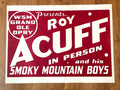Roy Acuff Horizontal Print