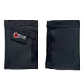 All-black Sergeant Hypalon Wallet by Recycled Firefighter. Weather-resistant construction protects contents during harsh conditions.