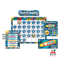 Teacher Created Resources • Calendario "Outer Space Crew"
