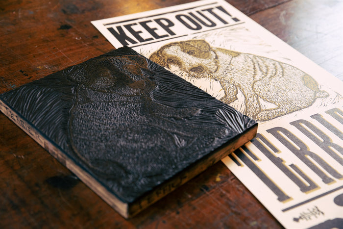 Terrier On Duty Poster