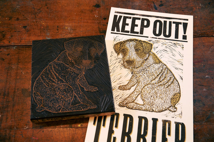 Terrier On Duty Poster