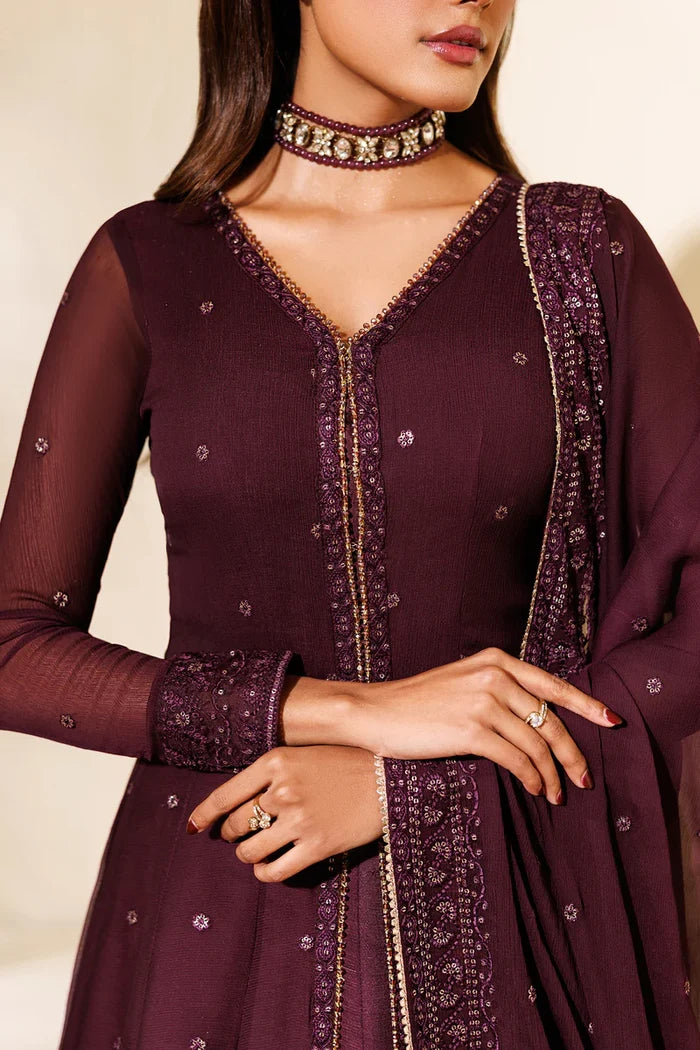 Zarif - ZRF-EMC-23 Three Piece Chiffon